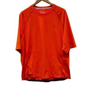 Coolibar T-Shirt Men's Sz XL UPF50+ UV Protect Orange Raglan Sleeve Activewear